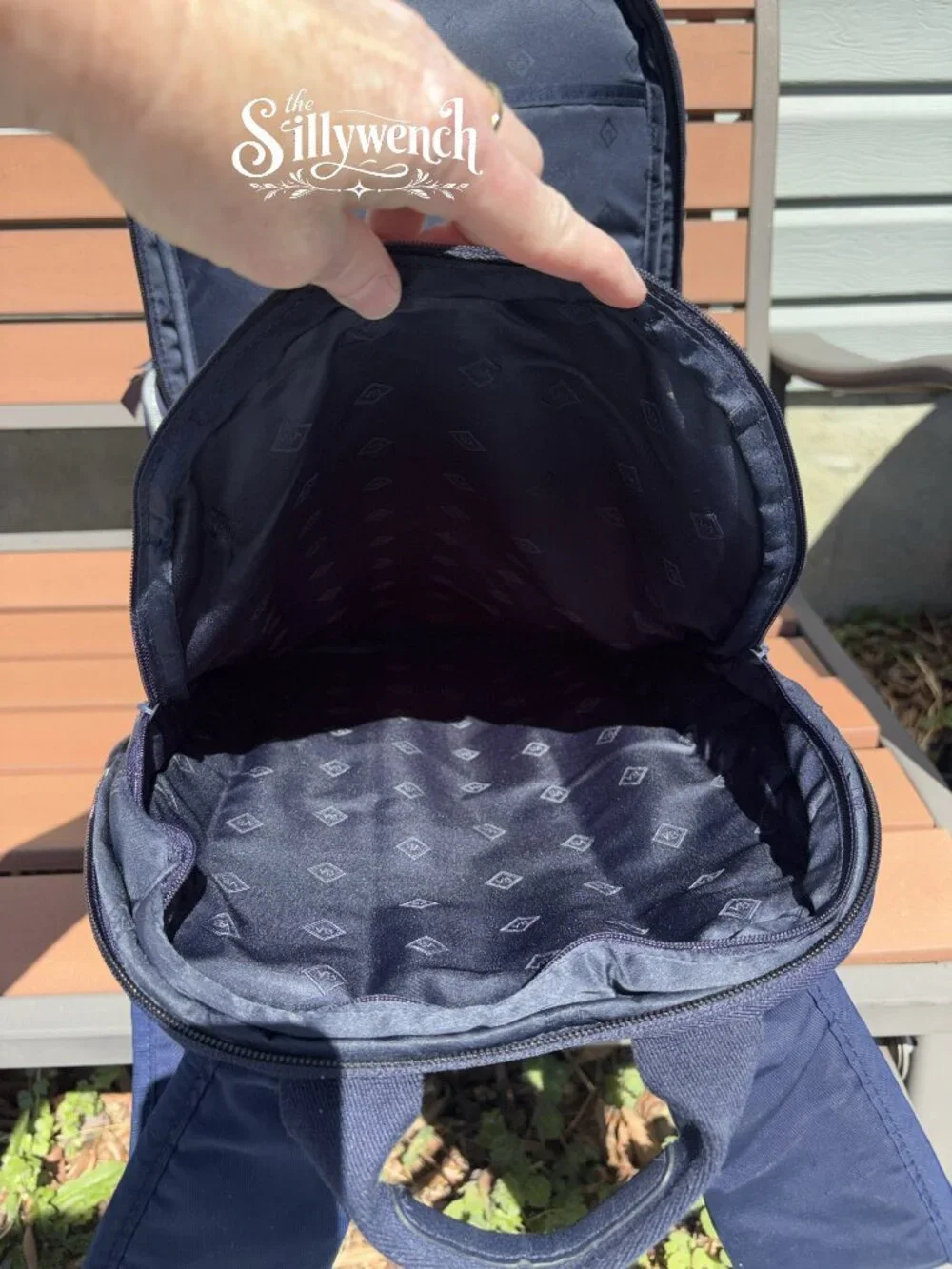 Vera Bradley Navy Commuter Backpack in Performance Twill